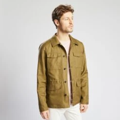 Parka Courte Saharienne En Coton Lin