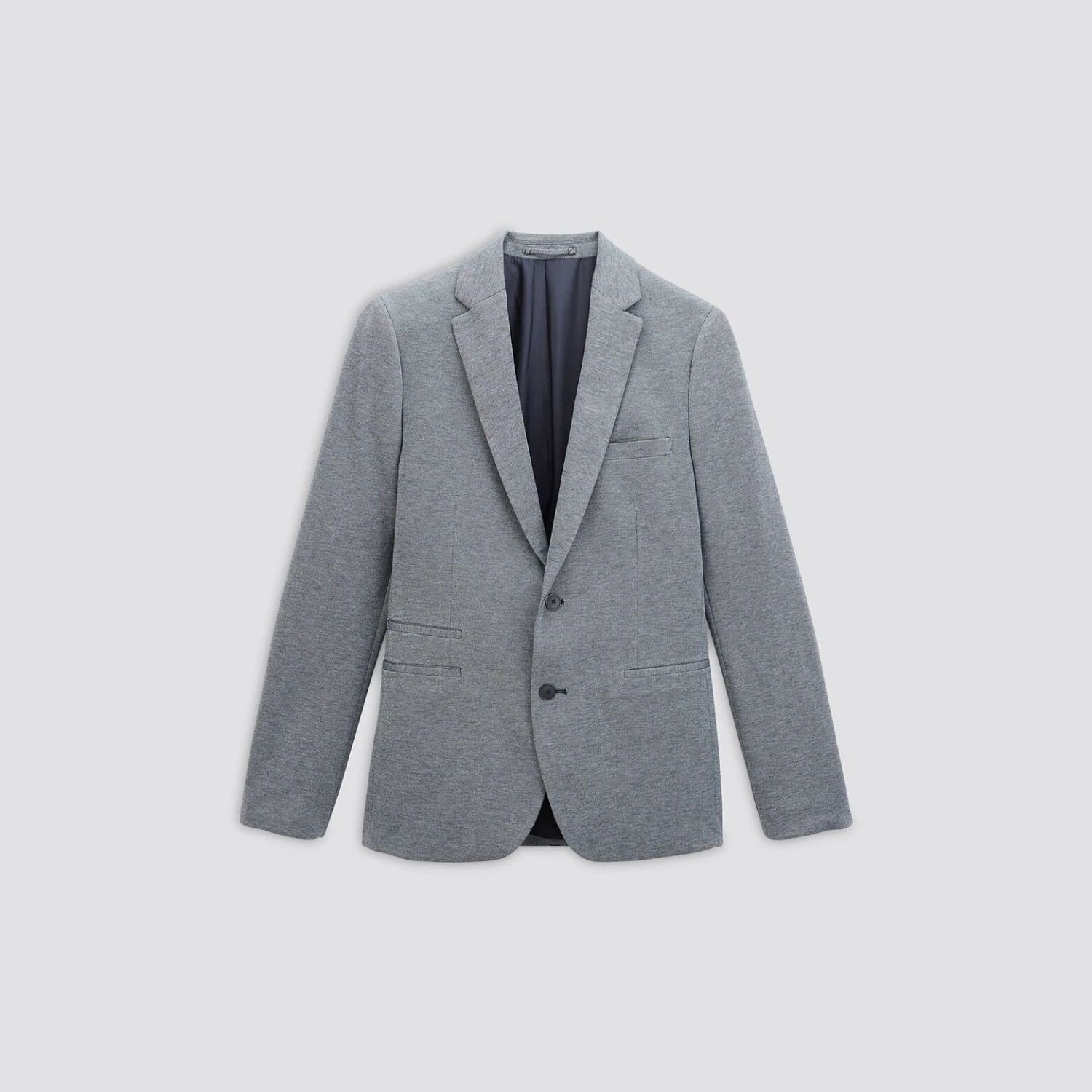 Veste Slim Maille Avec Coudières 6 Veste Slim Maille Avec Coudières – Image 6