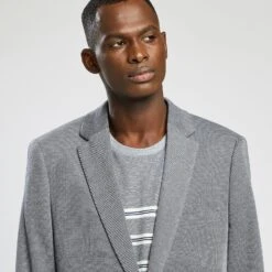 Veste Slim Maille Avec Coudières 11 Veste Slim Maille Avec Coudières -Jules 1001227 11247 V4