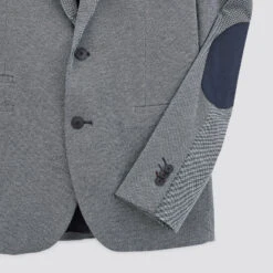 Veste Slim Maille Avec Coudières 16 Veste Slim Maille Avec Coudières -Jules 1001227 11247 V9