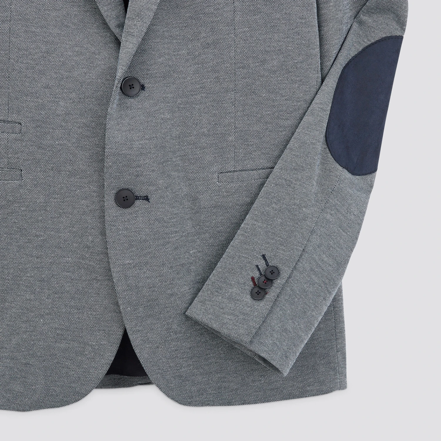 Veste Slim Maille Avec Coudières 8 Veste Slim Maille Avec Coudières – Image 8