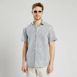 Jules 13 Chemisette Micro Imprimé Coton