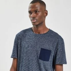 Tee Shirt Matière Fantaisie Poche Contrastée 11 Tee Shirt Matière Fantaisie Poche Contrastée -Jules 1001564 11845 V4