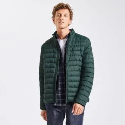 Doudoune Légère Col Montant