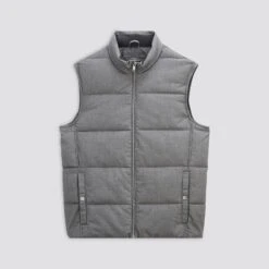 Doudoune Sans Manche Tissage Flanelle