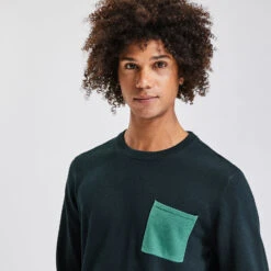 Pull Col Rond Poche Contrastée -Jules 1001771 11247 V4