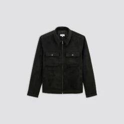 Blouson Aspect Velours Col Chemise -Jules 1001782 18000 V11