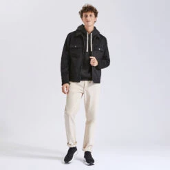 Blouson Aspect Velours Col Chemise -Jules 1001782 18000 V6