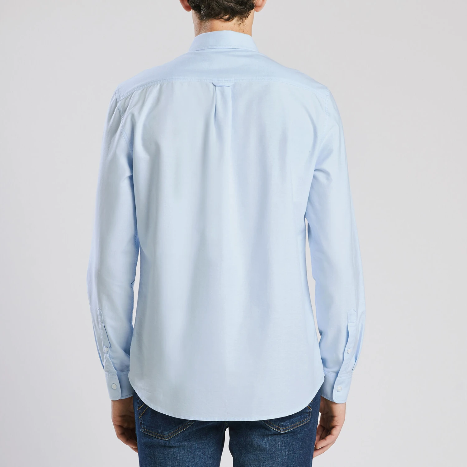 Chemise Slim Oxford Unie Coton Recyclé 6 Chemise Slim Oxford Unie Coton Recyclé – Image 6