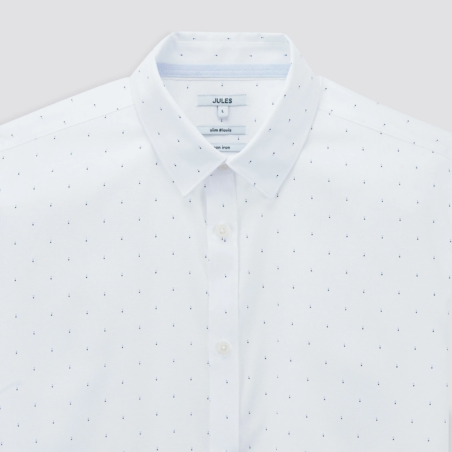 Chemise Slim Sans Repassage Imprimé Micro Géo Coto 8 Chemise Slim Sans Repassage Imprimé Micro Géo Coto – Image 8