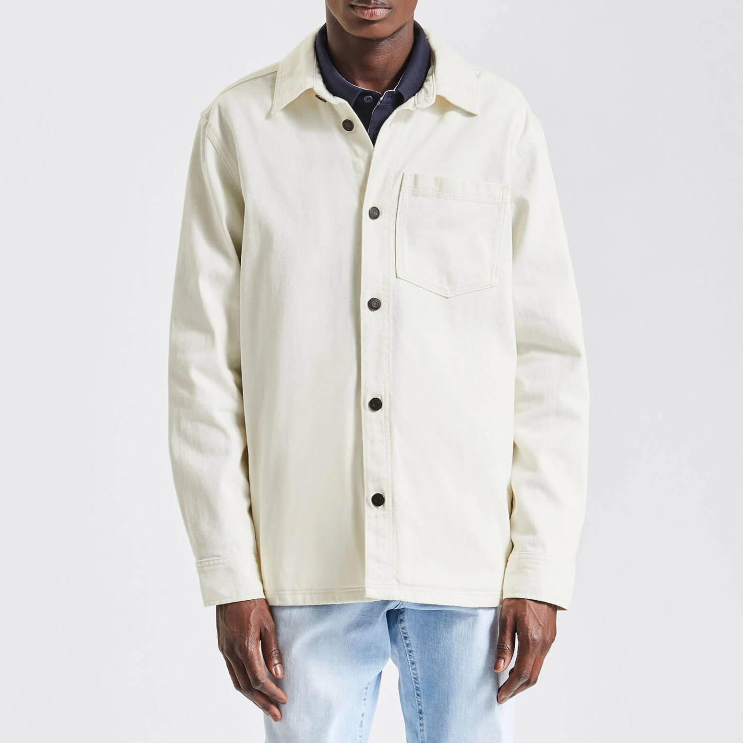 Surchemise Regular Unie Coton Recyclé 5 Surchemise Regular Unie Coton Recyclé – Image 5