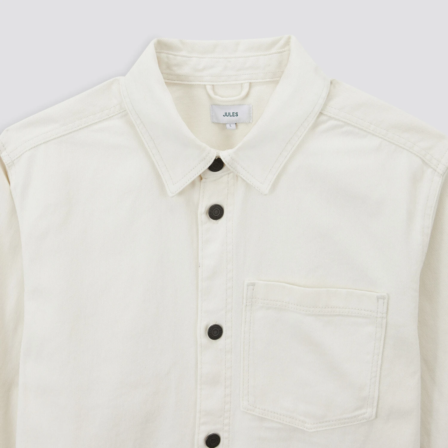 Surchemise Regular Unie Coton Recyclé 8 Surchemise Regular Unie Coton Recyclé – Image 8