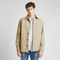 Surchemise Regular Unie Coton Recyclé