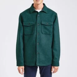 Surchemise Regular Unie Laine Polyester Recyclé 14 Surchemise Regular Unie Laine Polyester Recyclé -Jules 1001874 16024 V2