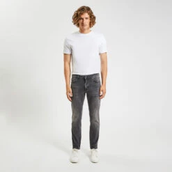 Jean Straight 4 Longueurs En Coton Recyclé 12 Jean Straight 4 Longueurs En Coton Recyclé -Jules 1001937 9970 V2