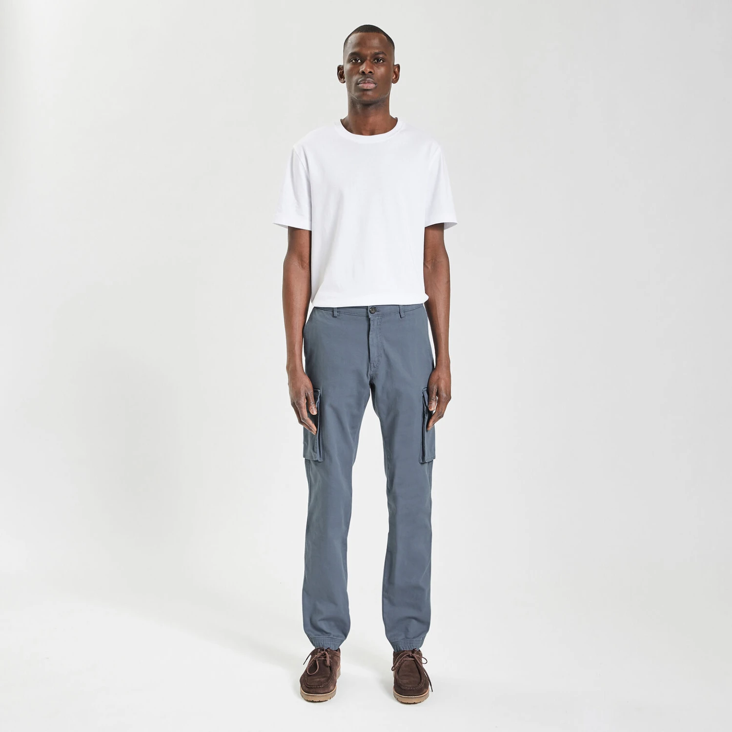 Chino Forme Cargo Bas Et Taille élastiqués 5 Chino Forme Cargo Bas Et Taille élastiqués – Image 5