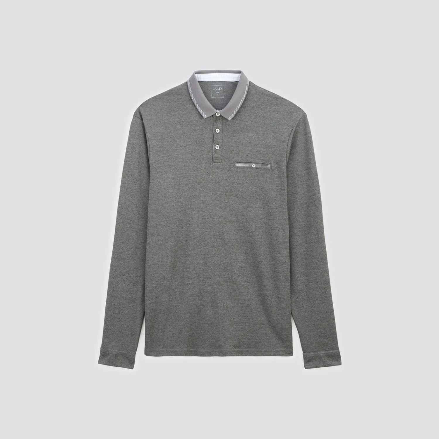 Polo Manches Longues Bi-couleur 7 Polo Manches Longues Bi-couleur – Image 7