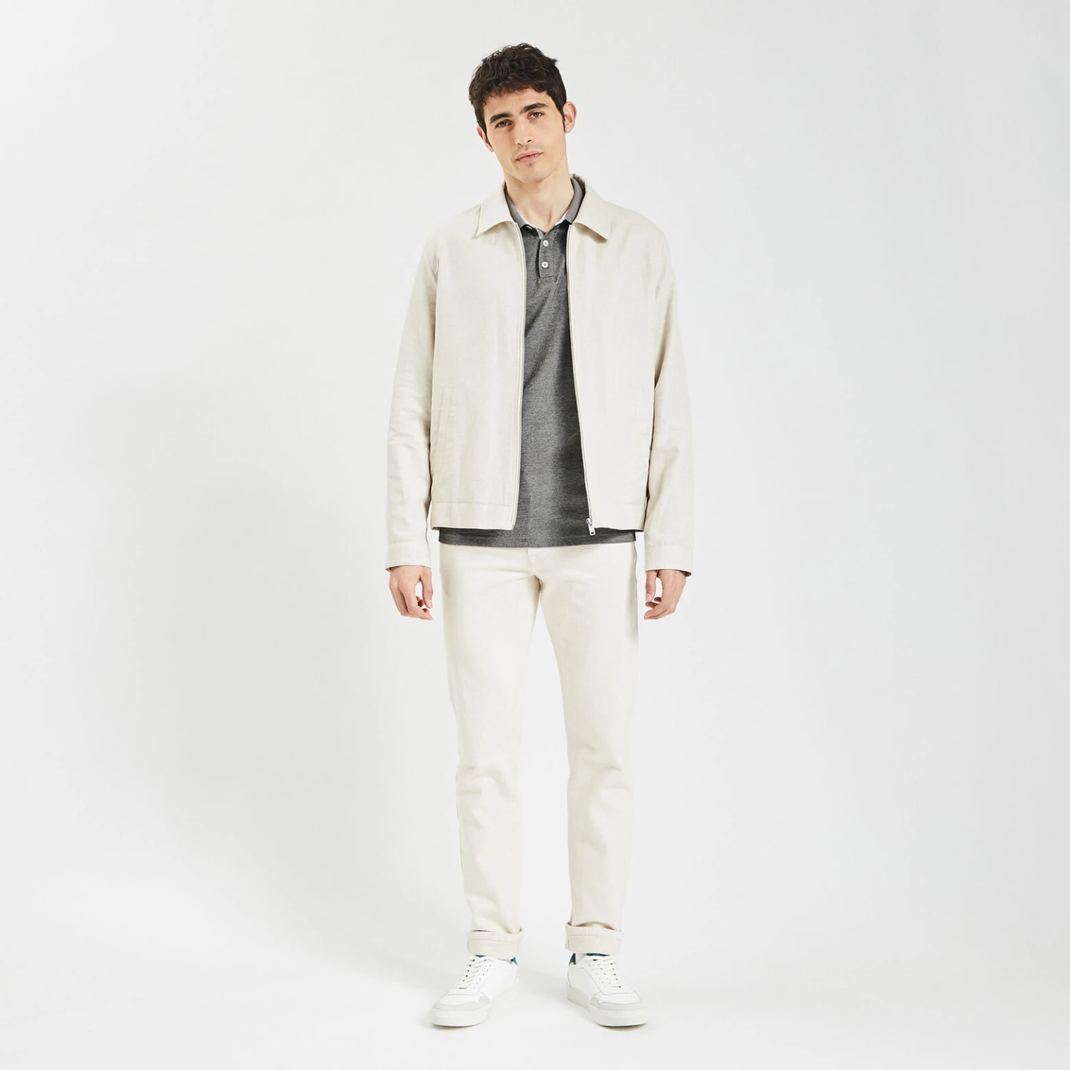 Polo Manches Longues Bi-couleur 4 Polo Manches Longues Bi-couleur – Image 4