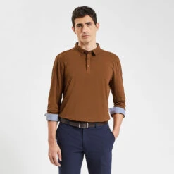Polo à Manches Longues En Jersey