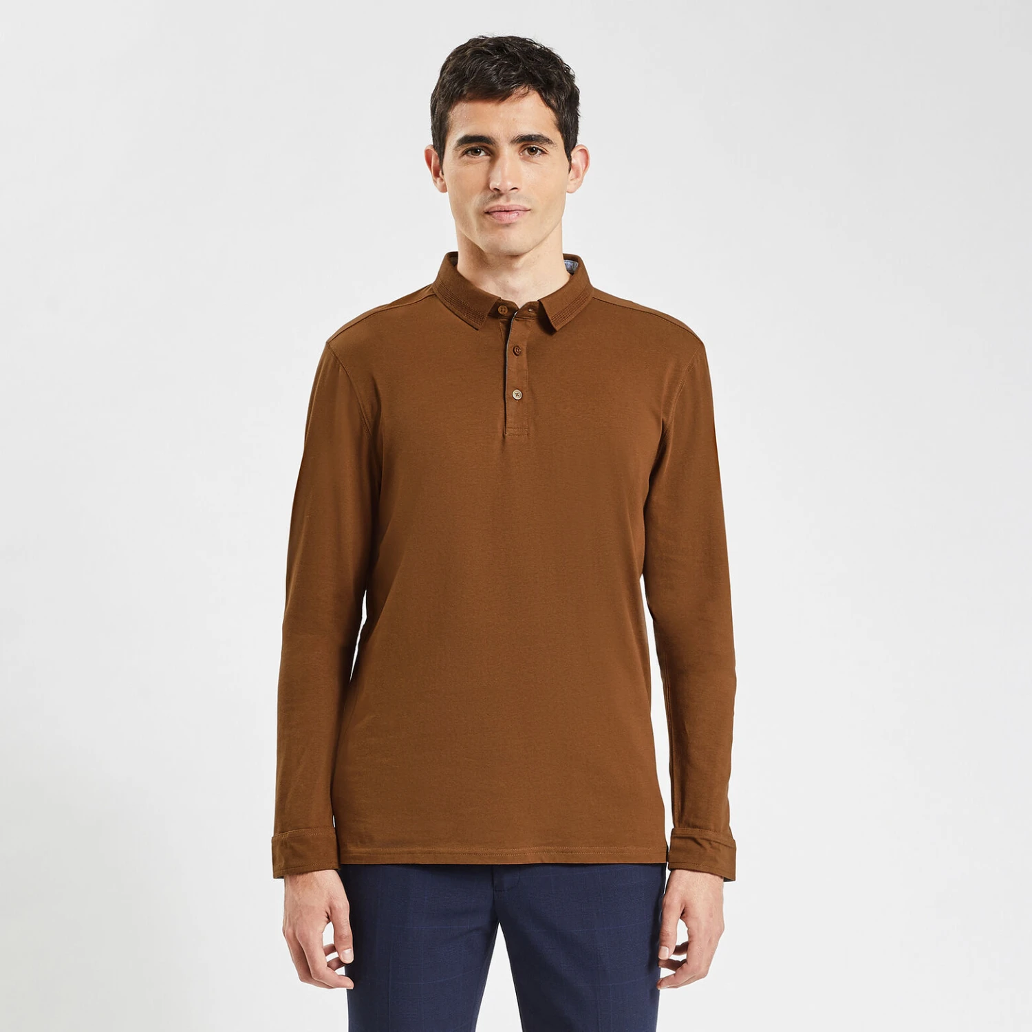 Polo à Manches Longues En Jersey 4 Polo à Manches Longues En Jersey – Image 4