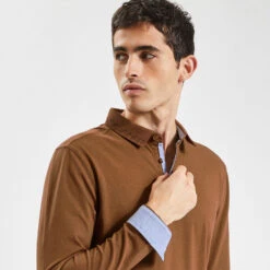 Polo à Manches Longues En Jersey 10 Polo à Manches Longues En Jersey -Jules 1001969 17024 V4