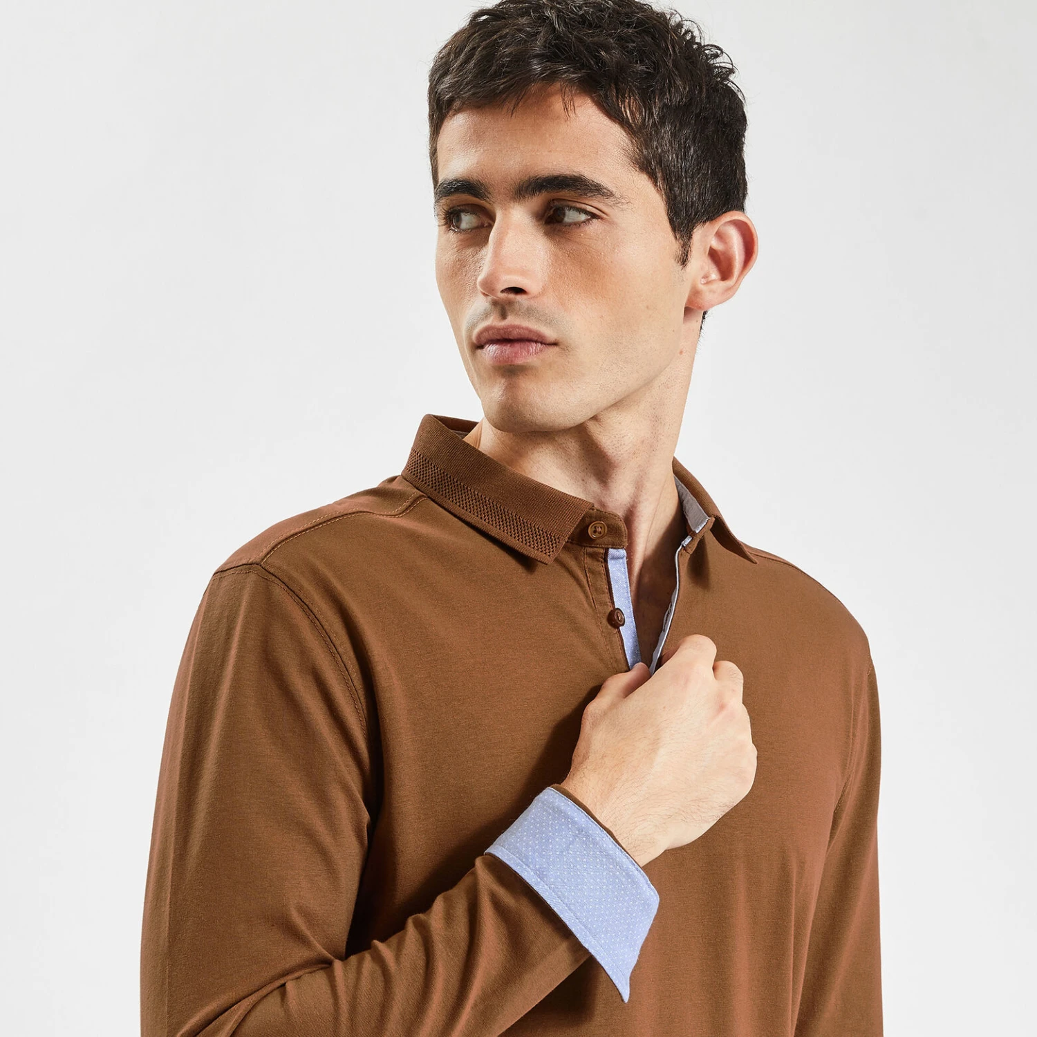 Polo à Manches Longues En Jersey 3 Polo à Manches Longues En Jersey – Image 3