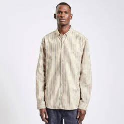 Chemise Regular Oxford Rayures Coton