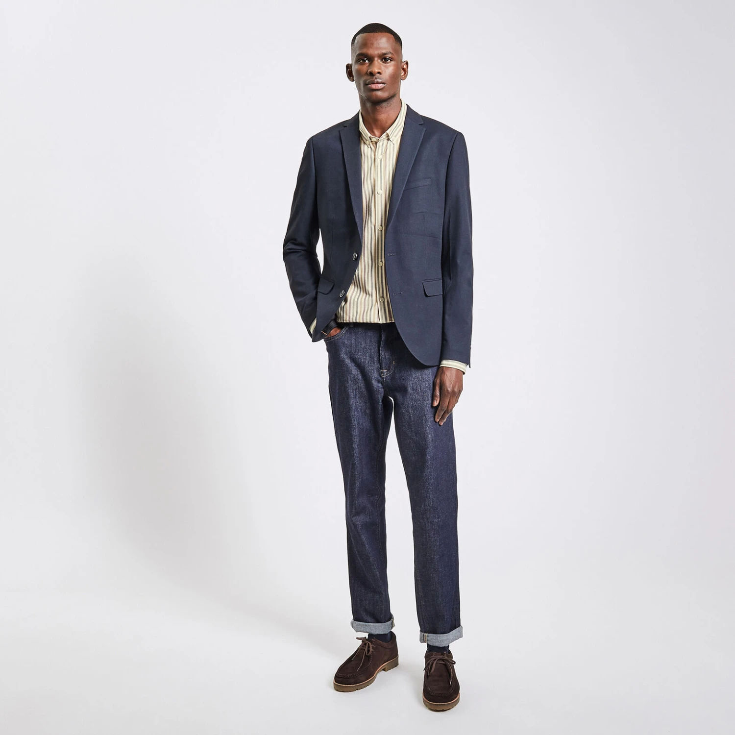 Chemise Regular Oxford Rayures Coton 4 Chemise Regular Oxford Rayures Coton – Image 4