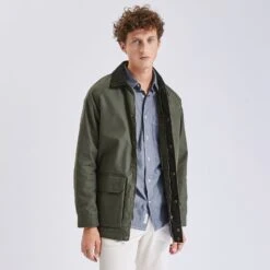 Blouson En Coton Col Chemise