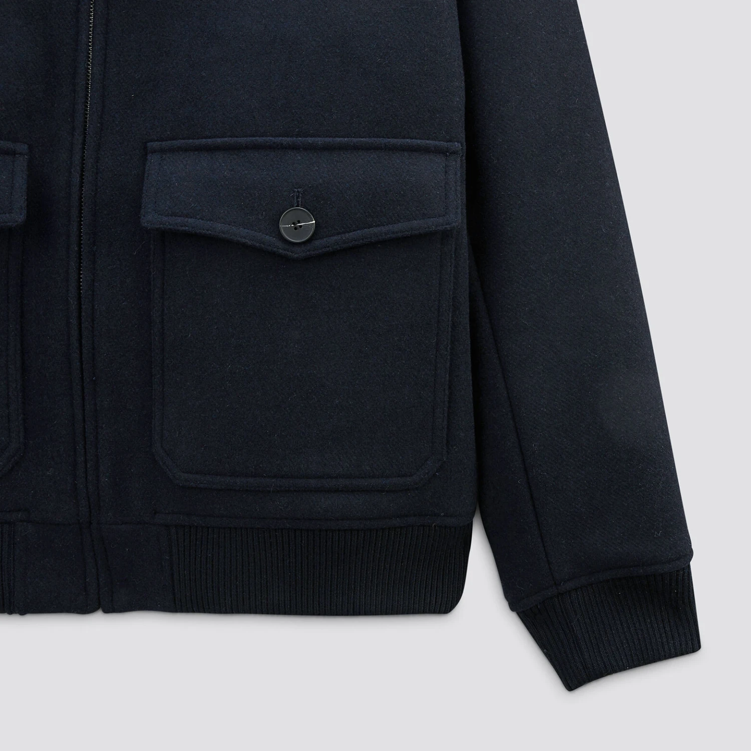 Blouson Lainage Col Faux Mouton 3 Blouson Lainage Col Faux Mouton – Image 3