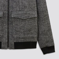 Blouson Lainage Fantaisie Col Faux Mouton -Jules 1002076 18426 V9