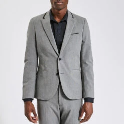 Veste De Costume Slim Détails Contrastés -Jules 1002177 18818 V2