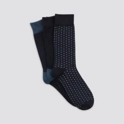 Lot De 3 Paires De Chaussettes Micro Motif Coton I