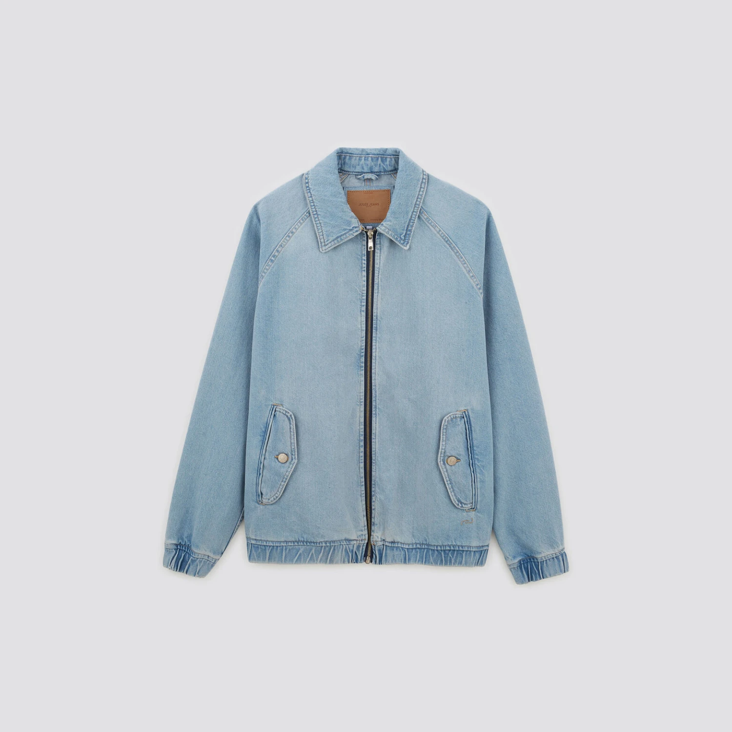 Veste En Jean Fermeture Zippée 7 Veste En Jean Fermeture Zippée – Image 7