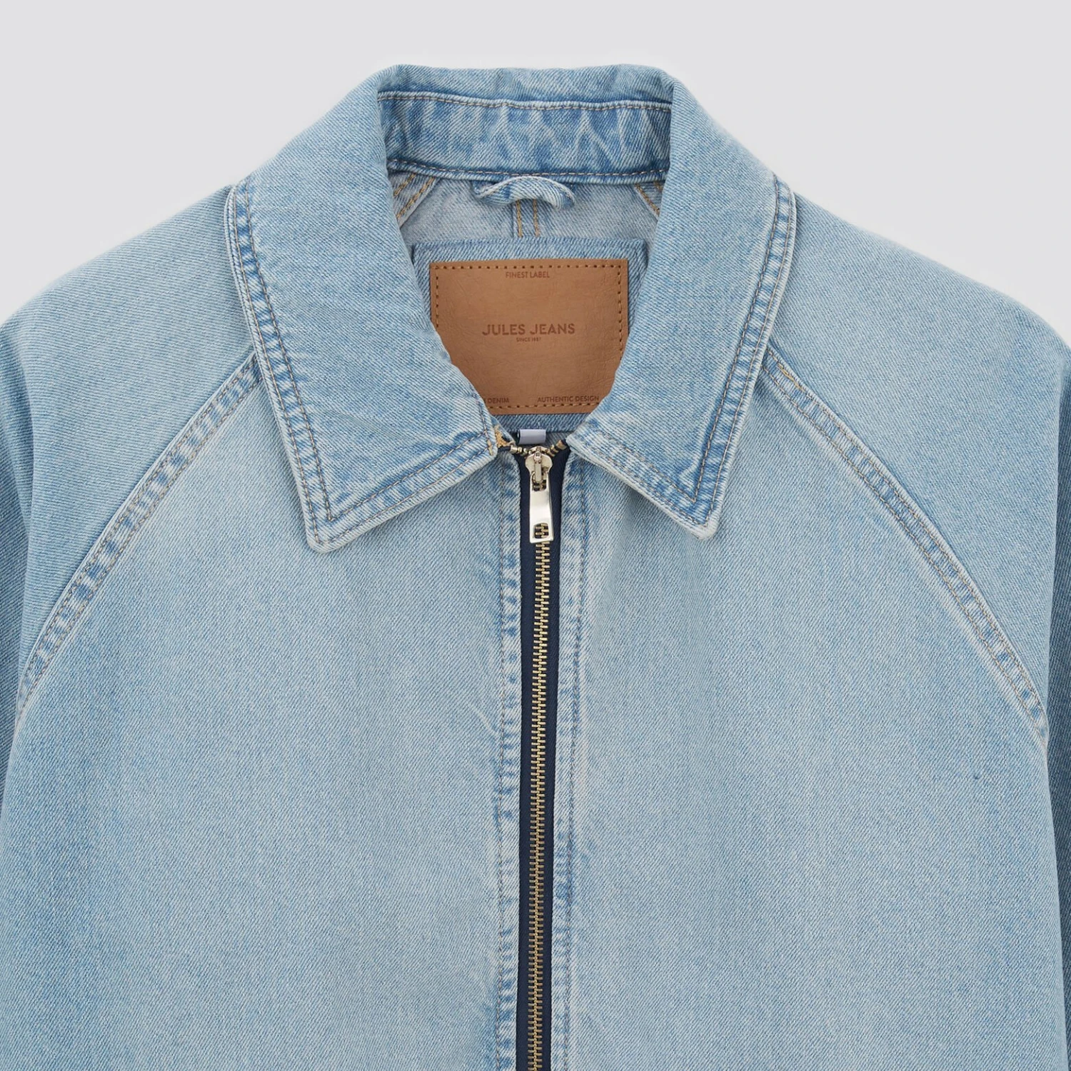 Veste En Jean Fermeture Zippée 8 Veste En Jean Fermeture Zippée – Image 8