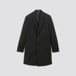 Manteau Chevron Col Tailleur