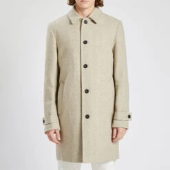 Blouson Col Chemise Motif Chevron