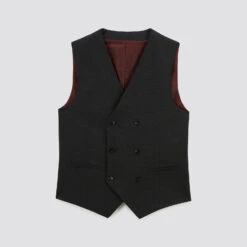 Gilet De Costume Slim Chevron