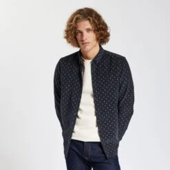 Chemise Regular Micro Imprimé Coton Recyclé Velour 12 Chemise Regular Micro Imprimé Coton Recyclé Velour -Jules 1002605 11819 V4