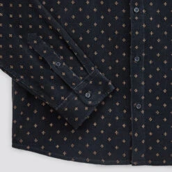 Chemise Regular Micro Imprimé Coton Recyclé Velour 18 Chemise Regular Micro Imprimé Coton Recyclé Velour -Jules 1002605 11819 V9