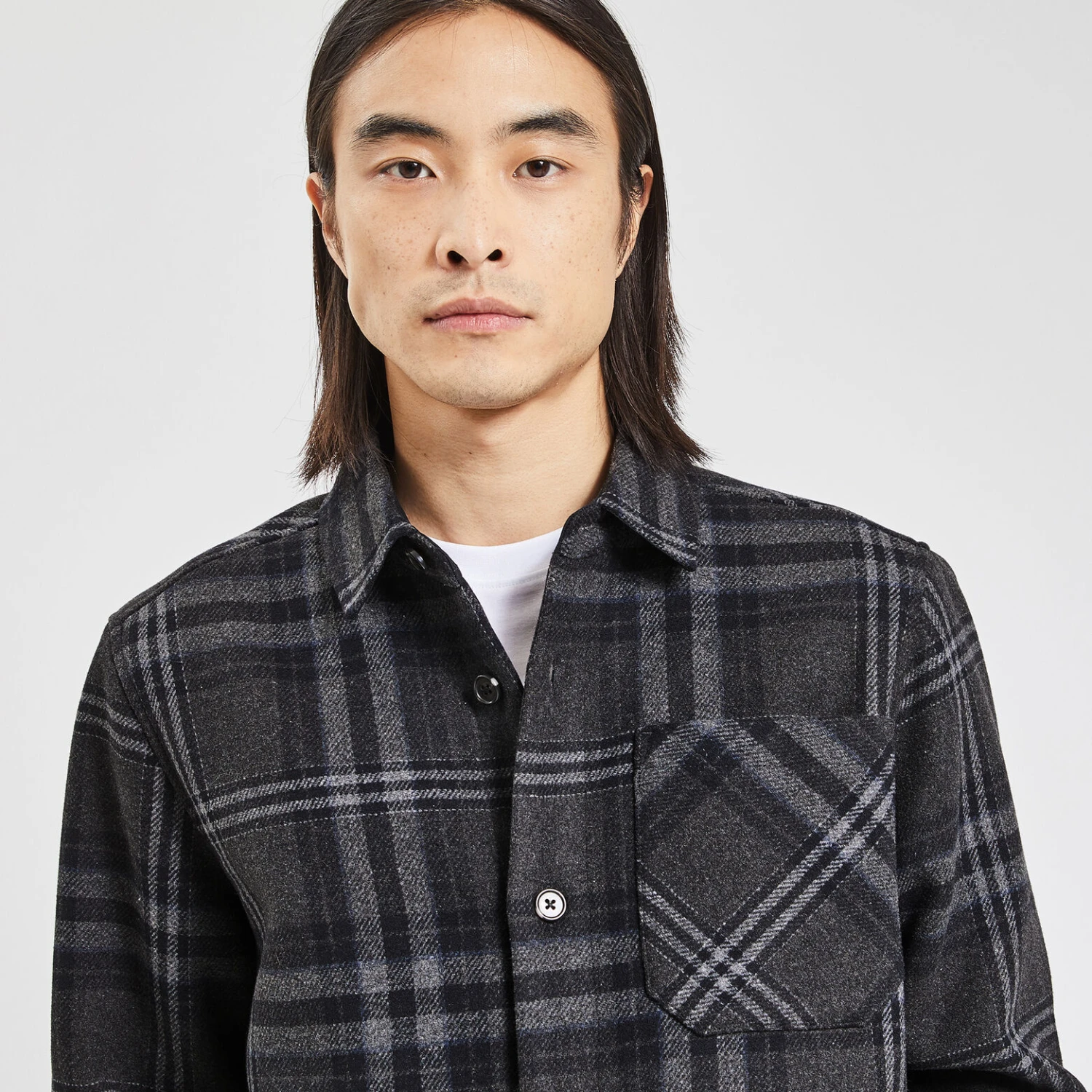 Surchemise Regular Carreaux Laine Polyester Recycl 3 Surchemise Regular Carreaux Laine Polyester Recycl – Image 3