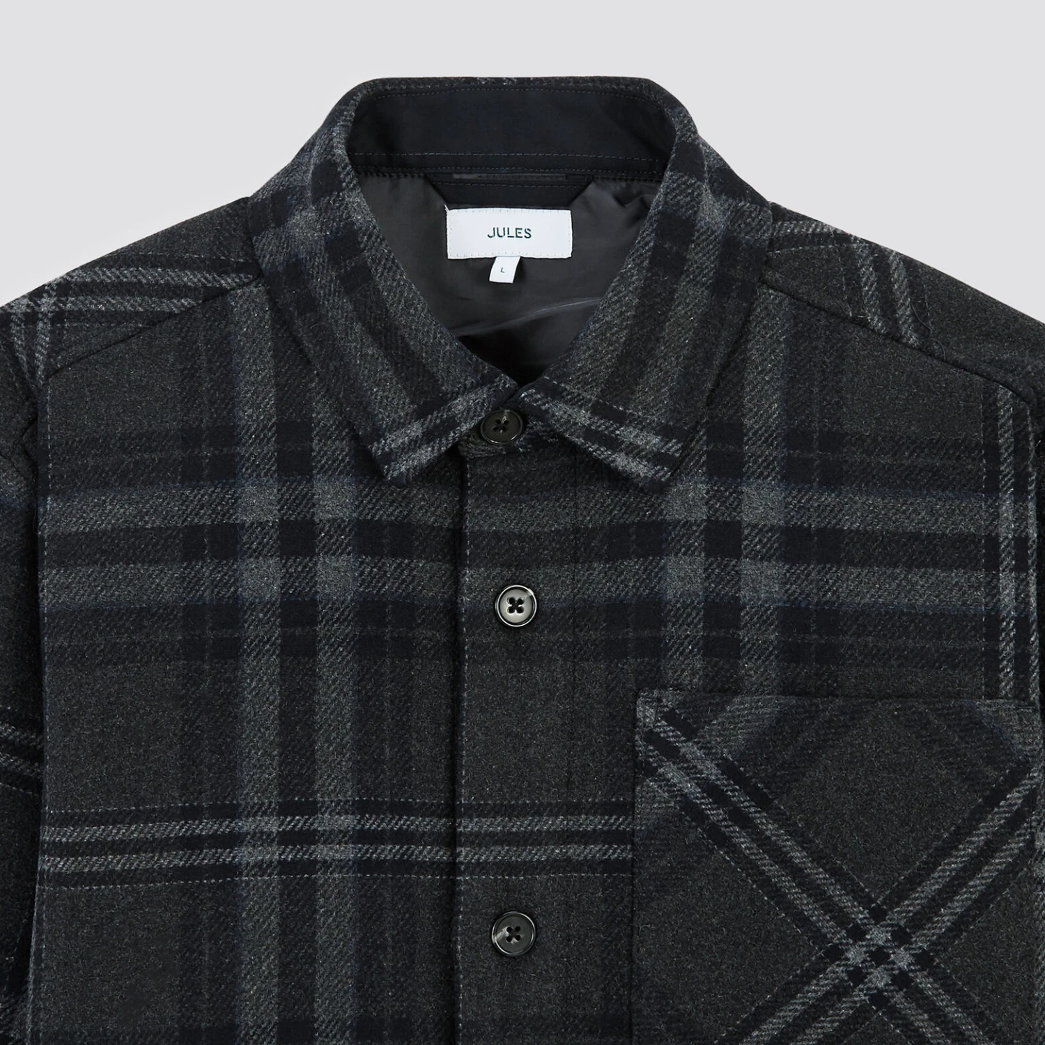 Surchemise Regular Carreaux Laine Polyester Recycl 8 Surchemise Regular Carreaux Laine Polyester Recycl – Image 8