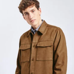 Surchemise Unie Suede 11 Surchemise Unie Suede -Jules 1002612 13418 V4