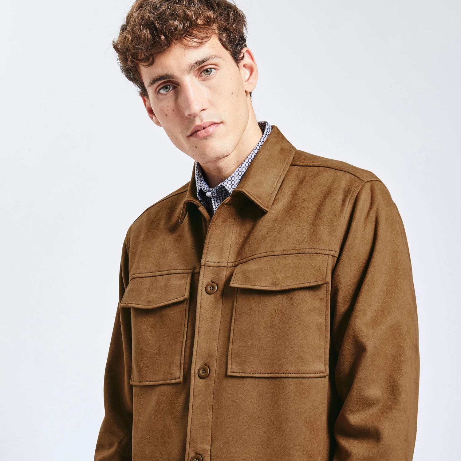 Surchemise Unie Suede 3 Surchemise Unie Suede – Image 3