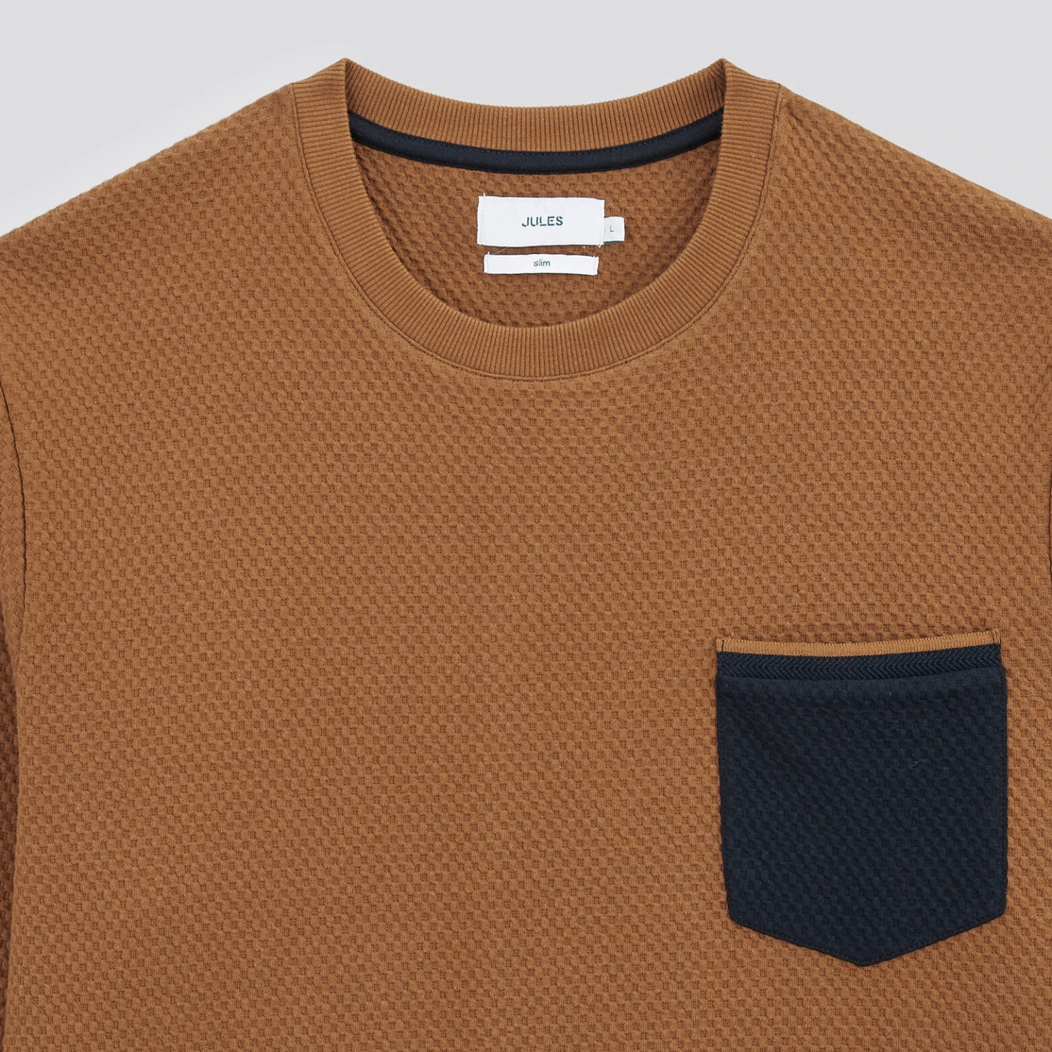 Sweat Col Rond à Poche Contrastée 8 Sweat Col Rond à Poche Contrastée – Image 8