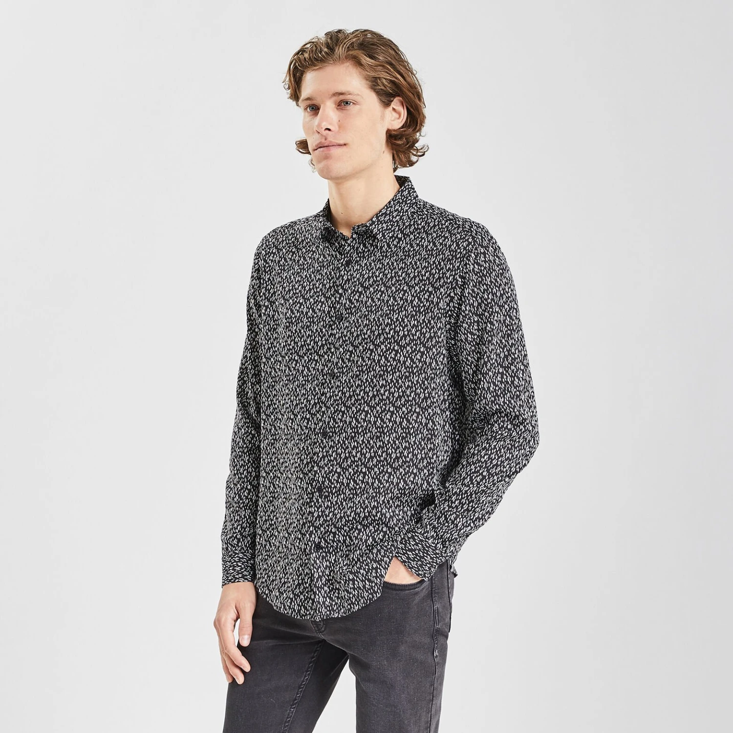 Chemise Slim Imprimé Fantaisie Coton 1 Chemise Slim Imprimé Fantaisie Coton