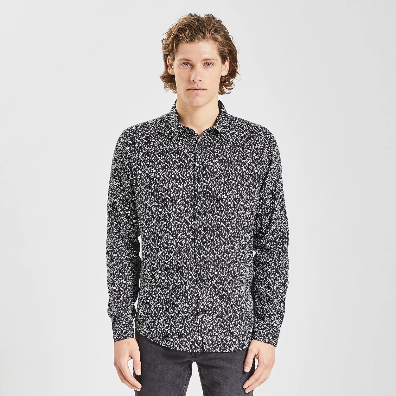 Chemise Slim Imprimé Fantaisie Coton 5 Chemise Slim Imprimé Fantaisie Coton – Image 5