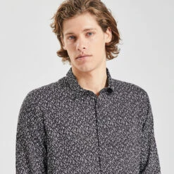 Chemise Slim Imprimé Fantaisie Coton 12 Chemise Slim Imprimé Fantaisie Coton -Jules 1002634 18000 V4