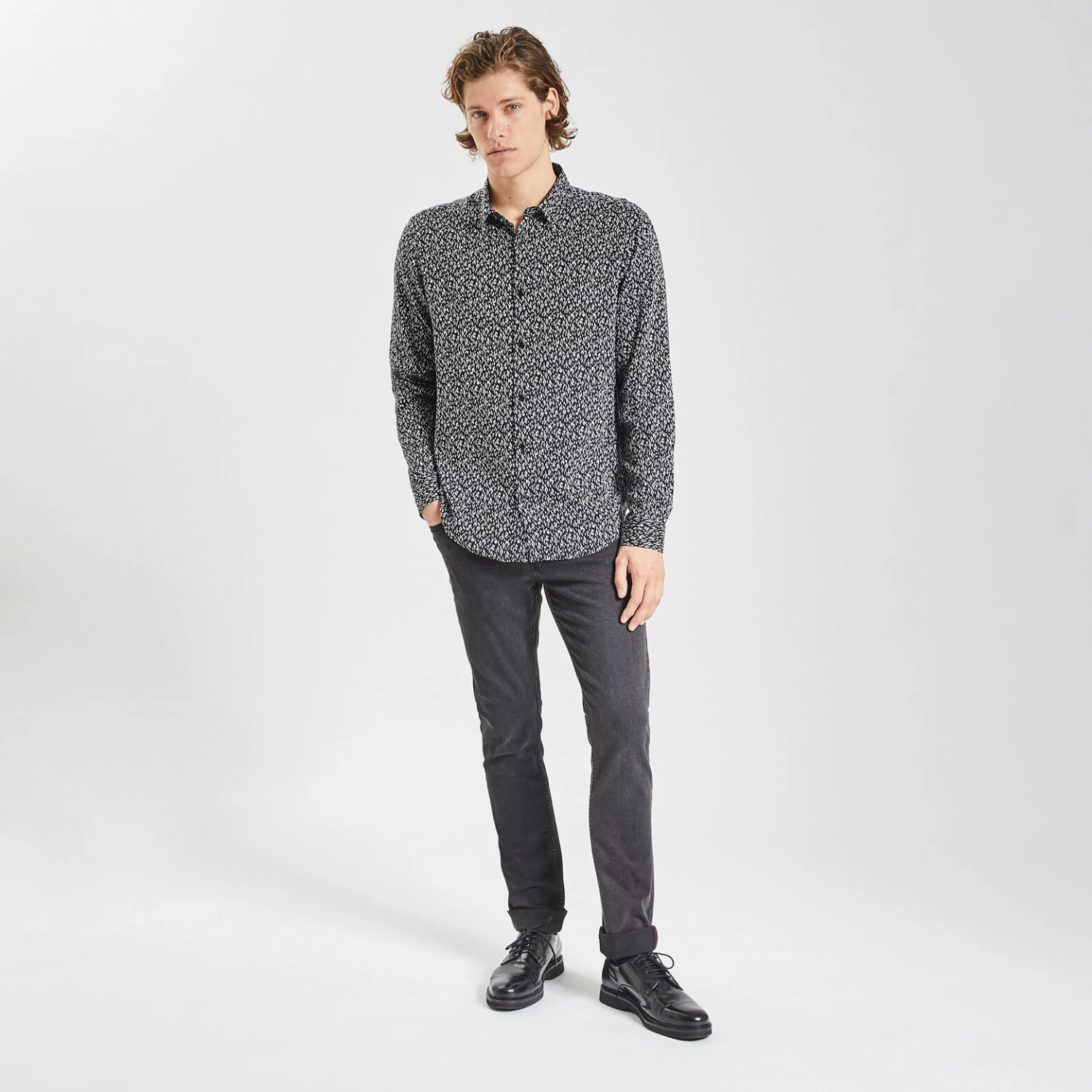 Chemise Slim Imprimé Fantaisie Coton 2 Chemise Slim Imprimé Fantaisie Coton – Image 2