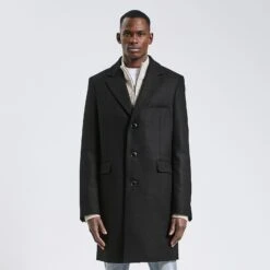 Manteau En Laine Italienne Majoritaire -Jules 1002688 18006 V2